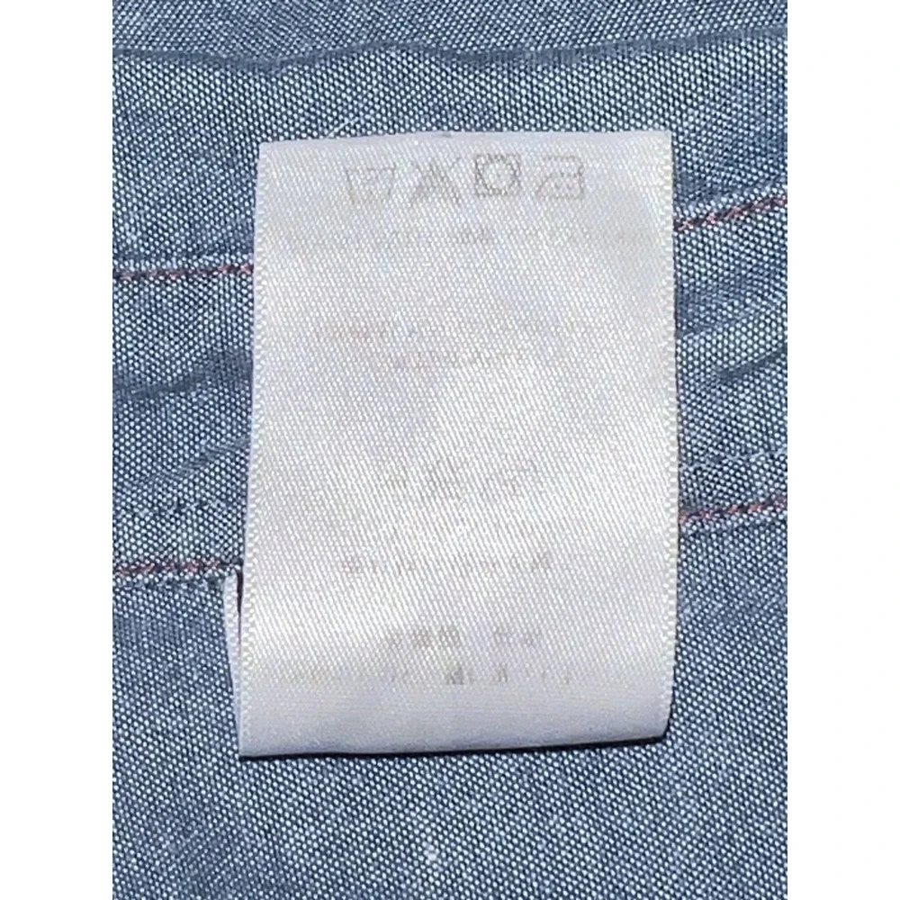 Patagonia Top Organic Cotton Chambray Button Shirt Women's 2 XS Blue Long Sleeve - Picture 8 of 8